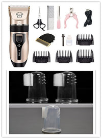 HKM-545427 Pet Hair Clipper with Titanium Ceramic Blade and Rechargeable Lithium Battery