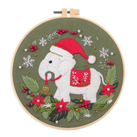 HKM-545491 Cartoon/Anime Fabric Embroidery Kit for Beginners - Cotton Cloth with 30x30 Canvas and Embroidery Frame
