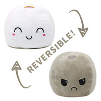 HKM-545747 Reversible Plush Cat Doll Toy, Double-Sided Stuffed Animal for All Ages, 11-30CM