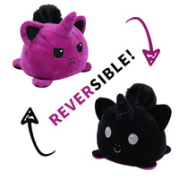 HKM-545747 Reversible Plush Cat Doll Toy, Double-Sided Stuffed Animal for All Ages, 11-30CM