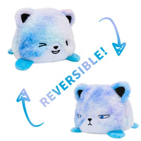 HKM-545747 Reversible Plush Cat Doll Toy, Double-Sided Stuffed Animal for All Ages, 11-30CM