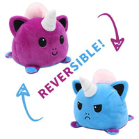 HKM-545747 Reversible Plush Cat Doll Toy, Double-Sided Stuffed Animal for All Ages, 11-30CM