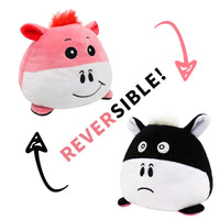 HKM-545747 Reversible Plush Cat Doll Toy, Double-Sided Stuffed Animal for All Ages, 11-30CM