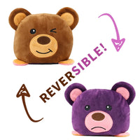 HKM-545747 Reversible Plush Cat Doll Toy, Double-Sided Stuffed Animal for All Ages, 11-30CM