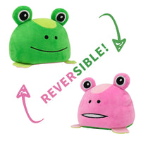 HKM-545747 Reversible Plush Cat Doll Toy, Double-Sided Stuffed Animal for All Ages, 11-30CM
