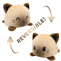 HKM-545747 Reversible Plush Cat Doll Toy, Double-Sided Stuffed Animal for All Ages, 11-30CM