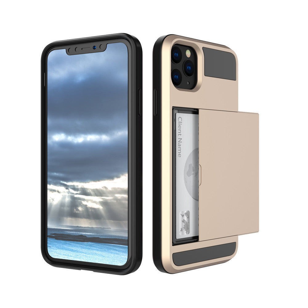 HKM-545747 iPhone 11 Silicone Wallet Case with Card Storage for Business and Credit Cards