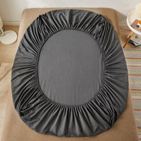 HKM-546451 Pure Cotton Sanding Fitted Sheet - Dustproof Mattress Protector for Standard and Thin Mattress Sizes
