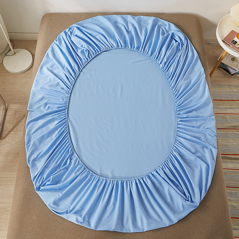 KTX-546451 Pure Cotton Sanding Fitted Sheet - Dustproof Mattress Protector for Standard and Thin Mattress Sizes