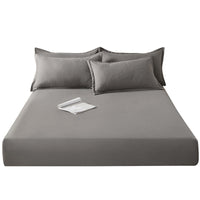 HKM-546451 Pure Cotton Sanding Fitted Sheet - Dustproof Mattress Protector for Standard and Thin Mattress Sizes
