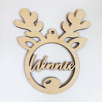 HKM-546451 Wooden Snowflake Christmas Tree Ornament - Modern Simple Design Pendant