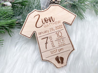HKM-546451 Wooden Snowflake Christmas Tree Ornament - Modern Simple Design Pendant