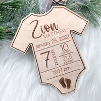 HKM-546451 Wooden Snowflake Christmas Tree Ornament - Modern Simple Design Pendant
