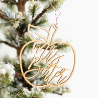 HKM-546451 Wooden Snowflake Christmas Tree Ornament - Modern Simple Design Pendant