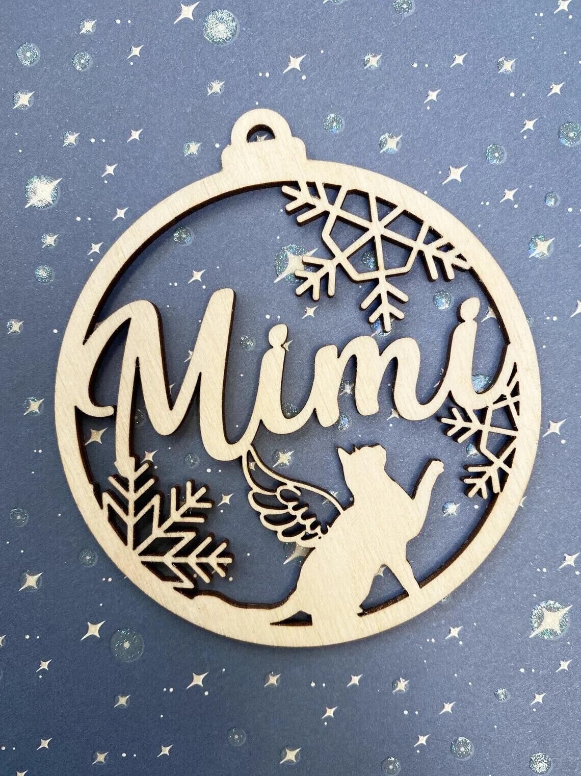 HKM-546451 Wooden Snowflake Christmas Tree Ornament - Modern Simple Design Pendant