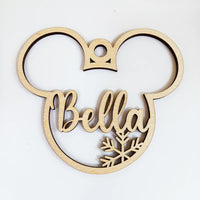 HKM-546451 Wooden Snowflake Christmas Tree Ornament - Modern Simple Design Pendant
