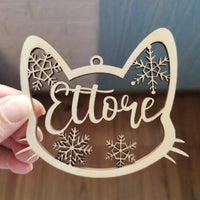 HKM-546451 Wooden Snowflake Christmas Tree Ornament - Modern Simple Design Pendant