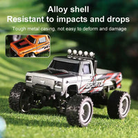 HKM-546643 1:64 Scale RC Mini Die Cast Truck with Light and Sound - App Controlled Off-Road Remote Vehicle for Ages 5 and Up