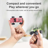 HKM-546643 1:64 Scale RC Mini Die Cast Truck with Light and Sound - App Controlled Off-Road Remote Vehicle for Ages 5 and Up