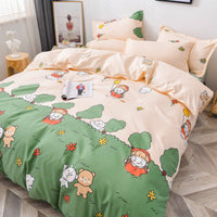 HKM-546643 Aloe Cotton Four-Piece Bed Sheet and Duvet Cover Set for 1.8m Beds