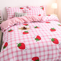 HKM-546643 Aloe Cotton Four-Piece Bed Sheet and Duvet Cover Set for 1.8m Beds