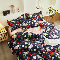 HKM-546643 Aloe Cotton Four-Piece Bed Sheet and Duvet Cover Set for 1.8m Beds