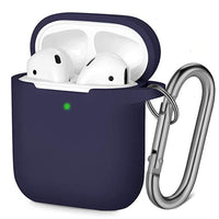 HKM-546707 Silicone Anti-Fall Case for AirPods 2nd Generation - Simple Solid Color Design
