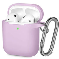 HKM-546707 Silicone Anti-Fall Case for AirPods 2nd Generation - Simple Solid Color Design