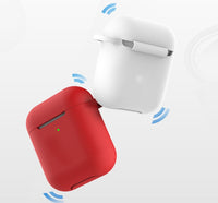 HKM-546707 Silicone Anti-Fall Case for AirPods 2nd Generation - Simple Solid Color Design
