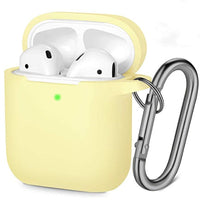 HKM-546707 Silicone Anti-Fall Case for AirPods 2nd Generation - Simple Solid Color Design
