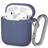 HKM-546707 Silicone Anti-Fall Case for AirPods 2nd Generation - Simple Solid Color Design