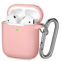 HKM-546707 Silicone Anti-Fall Case for AirPods 2nd Generation - Simple Solid Color Design