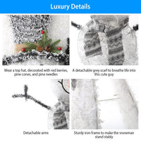 HKM-546771 Collapsible LED Christmas Snowman Decoration Light with Removable Scarf and Hands for Indoor and Outdoor Use