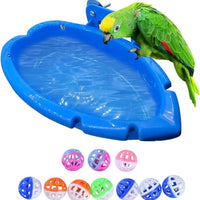 HKM-546899 Multifunctional Bird Bath Feeder with Rattan Balls and Extra Accessories