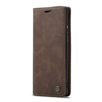 HKM-546899 Retro Magnetic Leather Flip Case with Anti-Scratch Protection for Mobile Phones