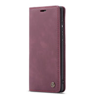 HKM-546899 Retro Magnetic Leather Flip Case with Anti-Scratch Protection for Mobile Phones