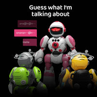HKM-547219 Versatile Voice-Controlled Smart Robot with Gesture Control, Dancing Features, and Radio Control Functionality for Kids