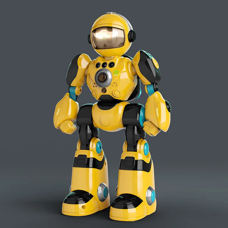 HKM-547219 Versatile Voice-Controlled Smart Robot with Gesture Control, Dancing Features, and Radio Control Functionality for Kids