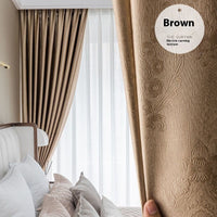 HKM-547347 Thickened Polyester Shading Curtain for Living Room and Balcony - Multiple Sizes Available