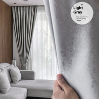 HKM-547347 Thickened Polyester Shading Curtain for Living Room and Balcony - Multiple Sizes Available