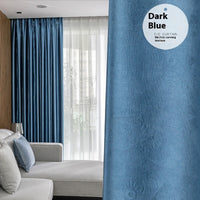 HKM-547347 Thickened Polyester Shading Curtain for Living Room and Balcony - Multiple Sizes Available