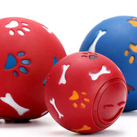 HKM-547411 Pet Toy Bite Dog Leaking Puzzle Ball Size Multicolor Optional Milky Rubber Ball