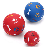 HKM-547411 Pet Toy Bite Dog Leaking Puzzle Ball Size Multicolor Optional Milky Rubber Ball