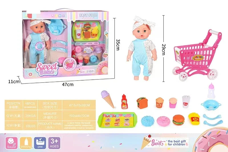 HKM-547475 Lifelike Reborn Baby Doll in Soft Vinyl and Silicone for Children Ages 0-14 Years