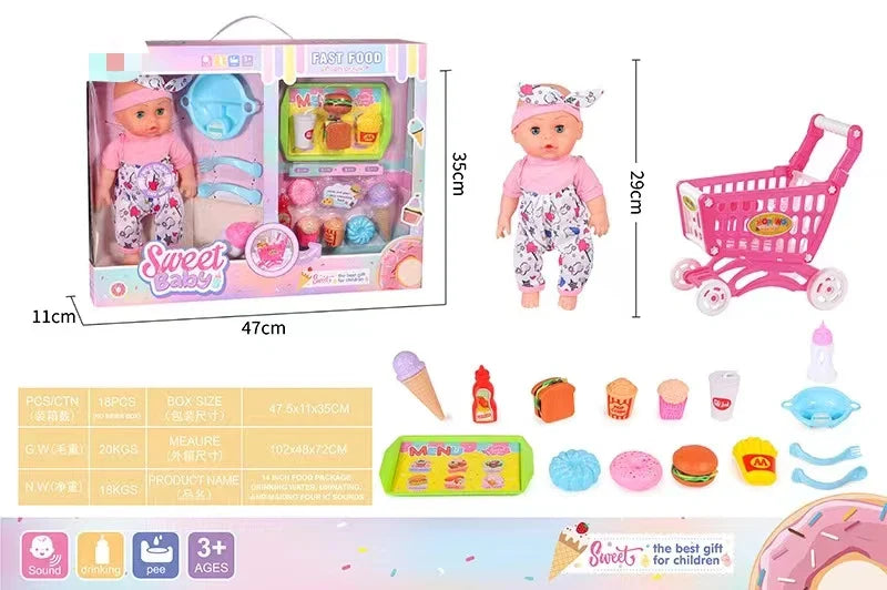 HKM-547475 Lifelike Reborn Baby Doll in Soft Vinyl and Silicone for Children Ages 0-14 Years