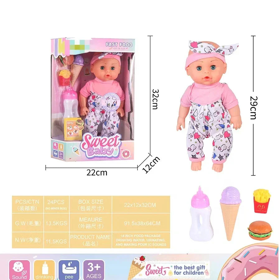 HKM-547475 Lifelike Reborn Baby Doll in Soft Vinyl and Silicone for Children Ages 0-14 Years