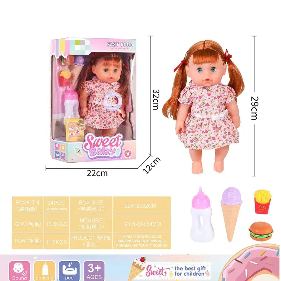 HKM-547475 Lifelike Reborn Baby Doll in Soft Vinyl and Silicone for Children Ages 0-14 Years
