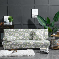 HKM-547603 Double Stretch Sofa-Bed Cover in Striped Design - Polyester Fabric, Various Sizes Available