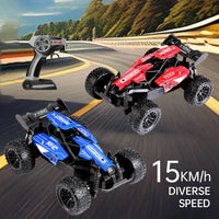 HKM-547795 1/18 Scale All-Terrain Remote Control Car - Rechargeable Stunt Truck with LED, Suitable for Ages 5 and Up