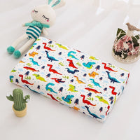 HKM-547795 Natural Latex Neck Pillow for Students and Kids - Soft Cotton Cover, 6cm Height, Fun Designs